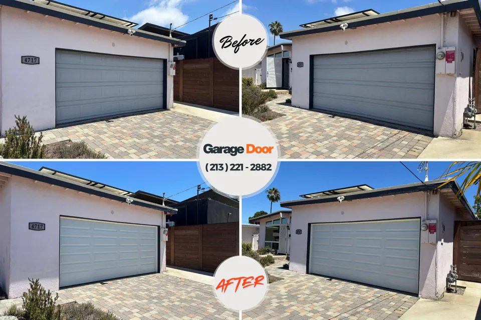 Before and after: garage door repair 62468